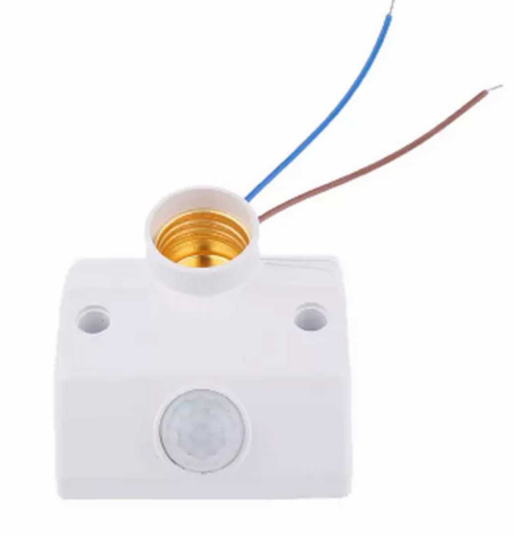 PIR,Infrared,Motion,Sensor,LED,Light,Lamp,Holder,Control,Switch(E27,And,B22)