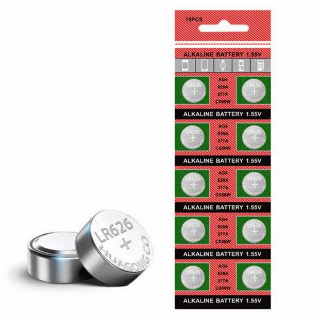 Watch, battery, (10,pcs,),377A,LR626W,AG4,LR626,CX177,6.8,*,2.6,mm,1.55V,watch,battery,