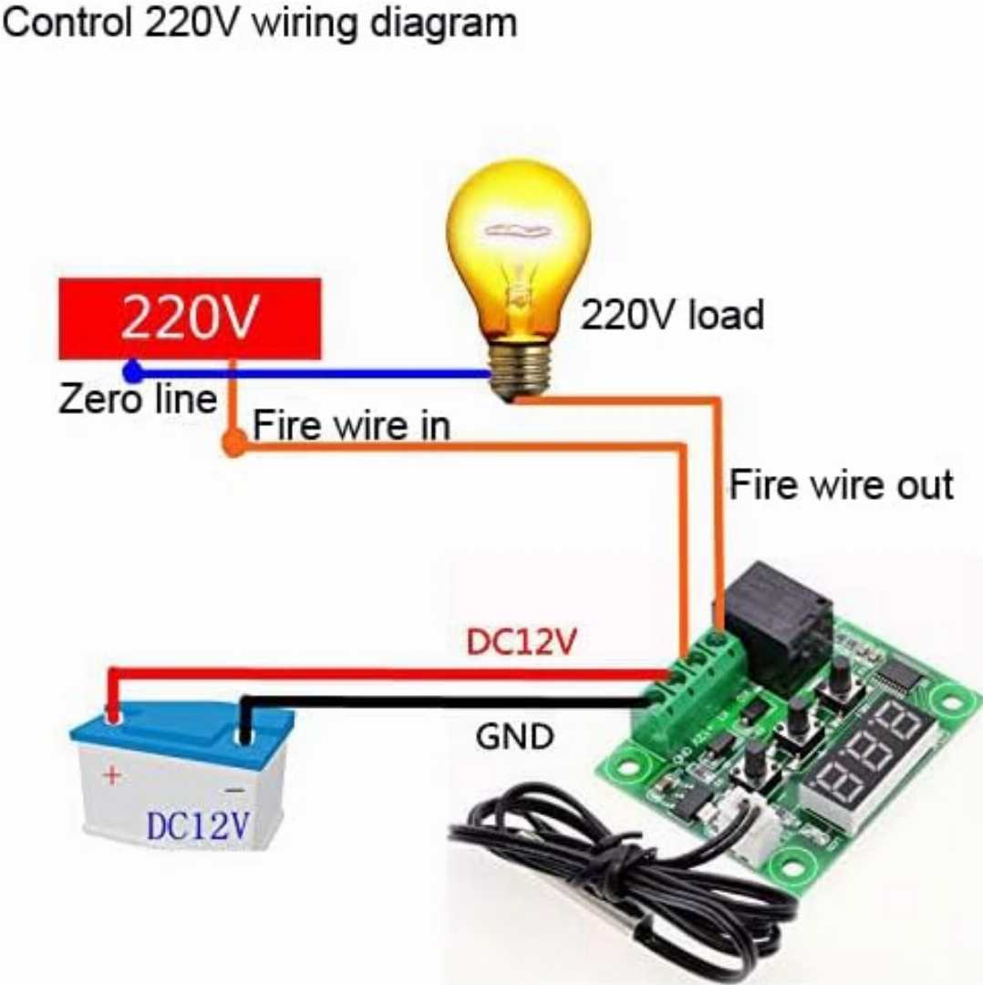 Incubator,Temperature,Controller,W1209,DC,12V,10A,Relay,Three,Digit,RED,LED