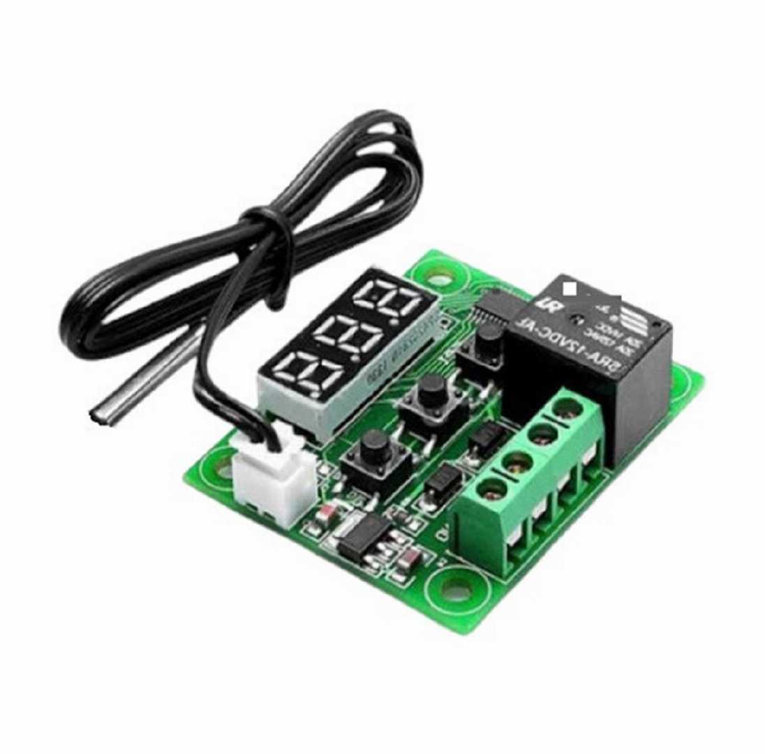 Incubator,Temperature,Controller,W1209,DC,12V,10A,Relay,Three,Digit,RED,LED