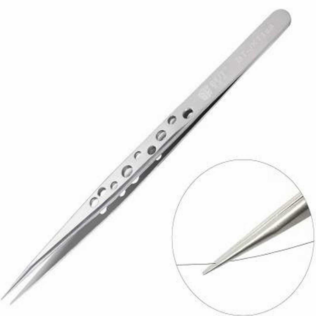 KOOCU,Tweezer,SS-SA,SR,Straight,Anti,Static,140mm,Fine,TIP,Tweezers,Straight,Professional,Tweezers,Stainless,Steel,Mobile,Phone,Repairing,Opening,Tools,Tweezers,Crowbar,Tool