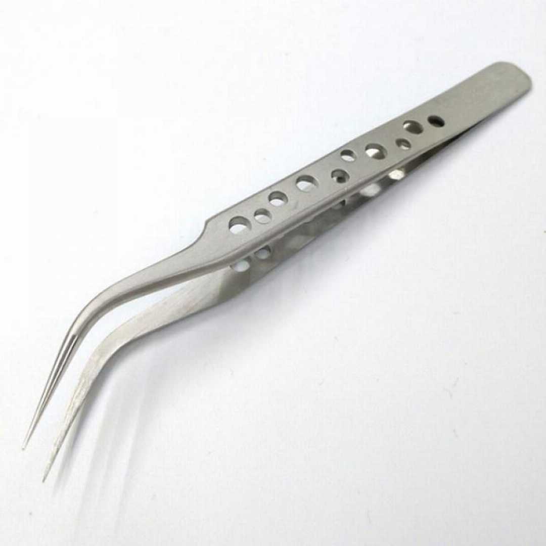 Professional,Curve,Tweezers,Stainless,Steel