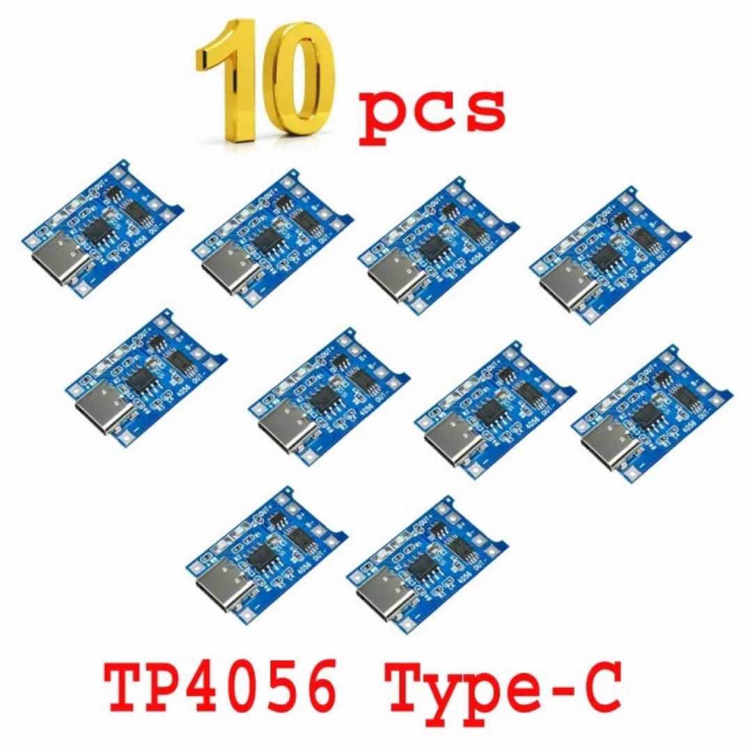 10,Pieces,TP4056,Type,C,Battery,Charger,Module,Circuit,Board,With,Protection