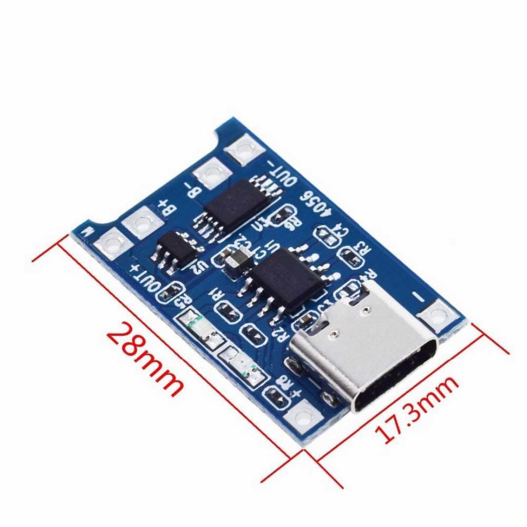 10,Pieces,TP4056,Type,C,Battery,Charger,Module,Circuit,Board,With,Protection