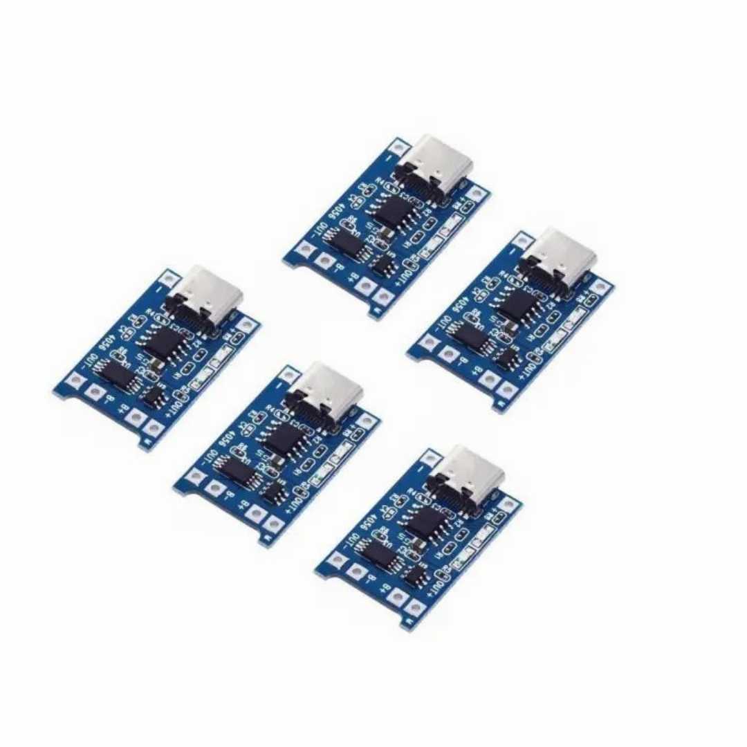 5 Pieces,TP4056,Type,C,Battery,Charger,Module,Circuit,Board,With,Protection