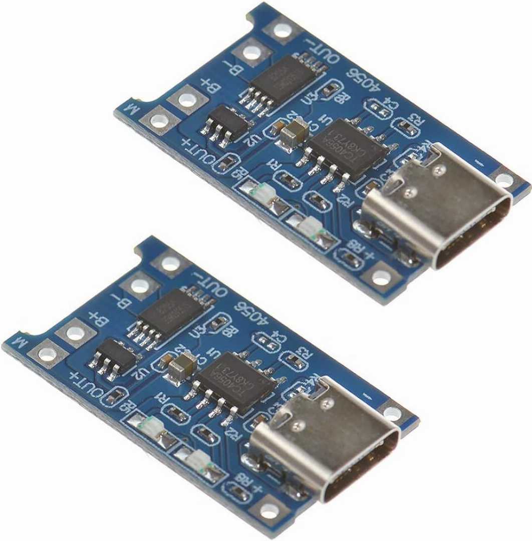 2 Pieces,TP4056,Type,C,Battery,Charger,Module,Circuit,Board,With,Protection