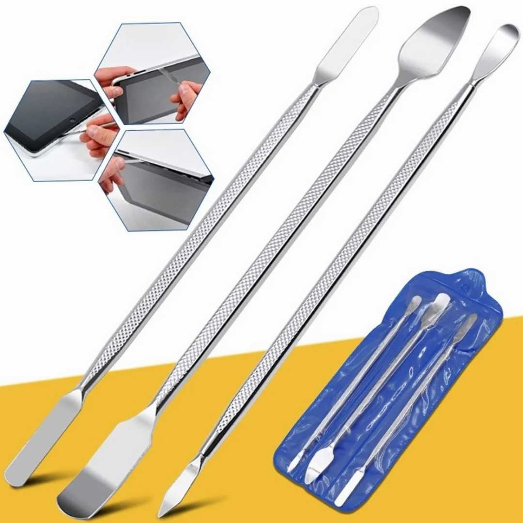 3PC,Metal,Spudger,Repair,pry,Open,Tools,for,iPhone,Laptop,Tablet,Smartphone,Set