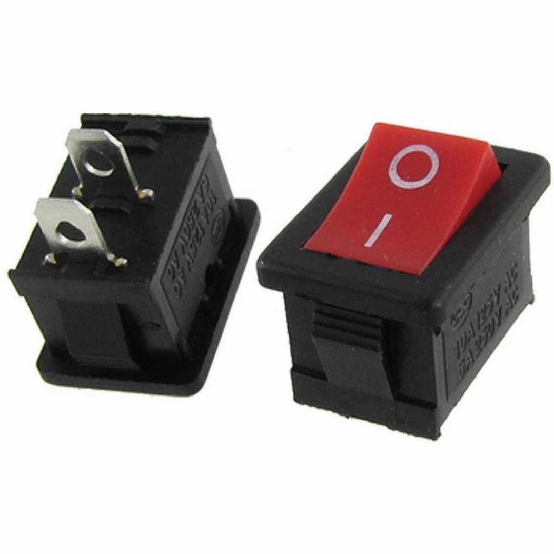 20 Pcs,6A,2-Pin,Red,&,Black,Micro,ON/OFF,Rocker,Switch,|,AC,250V,/,DC,12V,Power,Control,Switch,|,Mini,Toggle,Switch,for,Arduino,,DIY,Electronics,&,Power,Projects