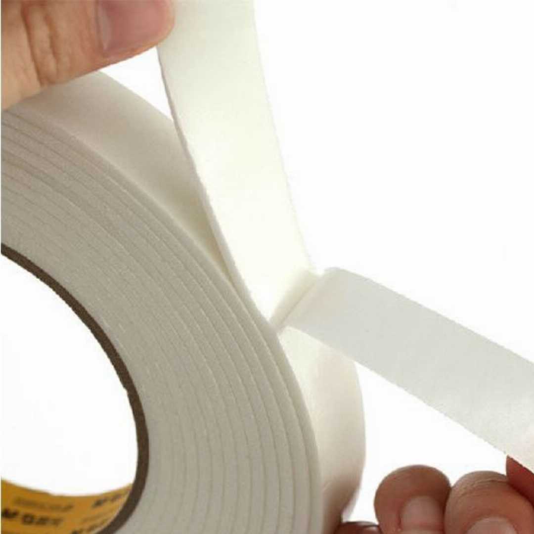 Double,Sided,Foam,Tape-White,Half,Inch,(Approx),Wide,