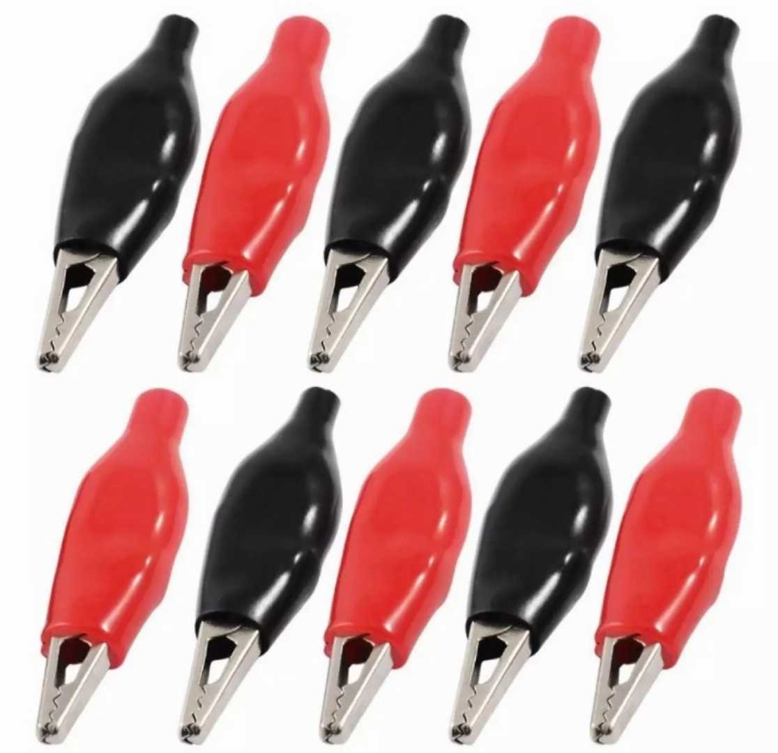 Black,And,Red,Alligator,Clip,Also,Use,As,Battery,Clip-,2,Set,with,Rubber