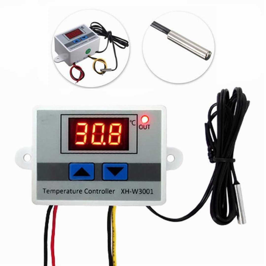 XH-W3001,Digital,LED,Display,Temperature,Controller,220V,10A,with,Thermostat,Control