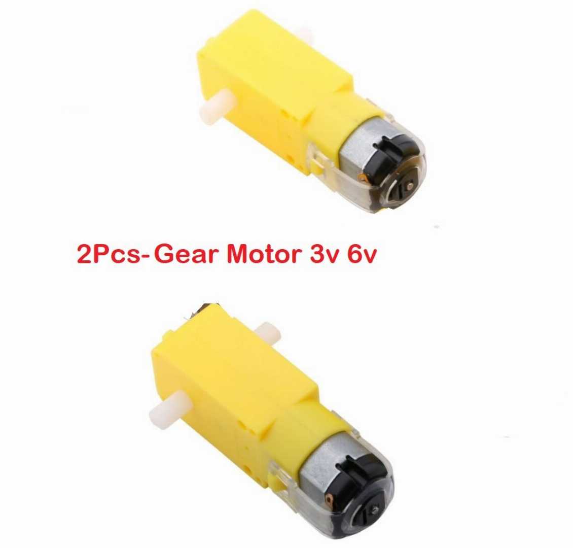 Yellow,Plastic,DC,Gear,Motor,3V-6V,2pcs