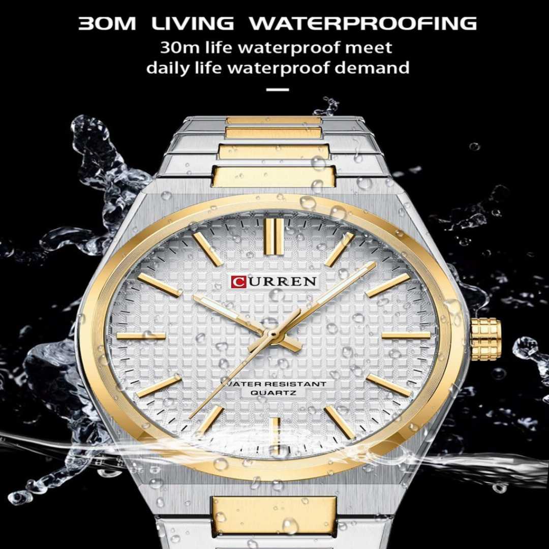 Original,CURREN,8439,Stainless,Steel,Fashion,Quartz,Watch,For,Men