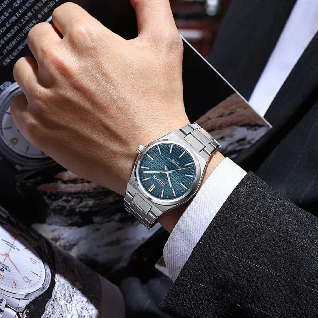 Original,CURREN,8439,Stainless,Steel,Fashion,Quartz,Watch,For,Men