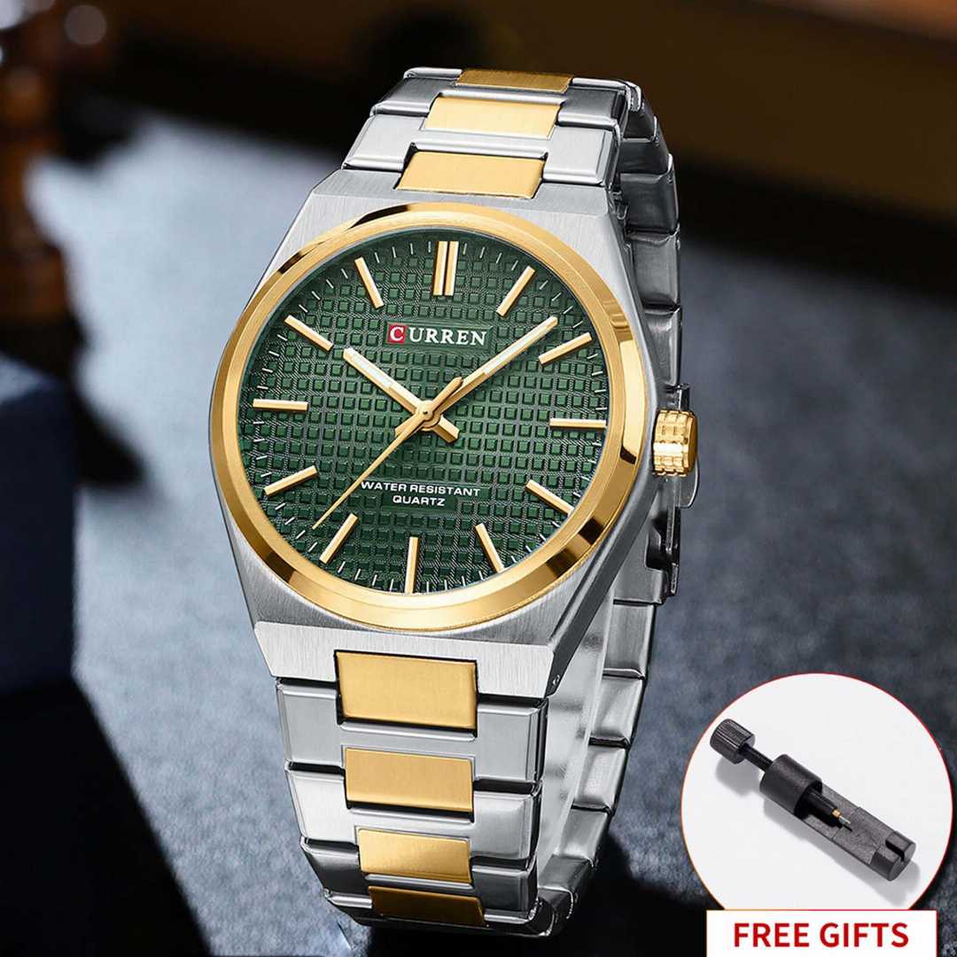 Original,CURREN,8439,Stainless,Steel,Fashion,Quartz,Watch,For,Men