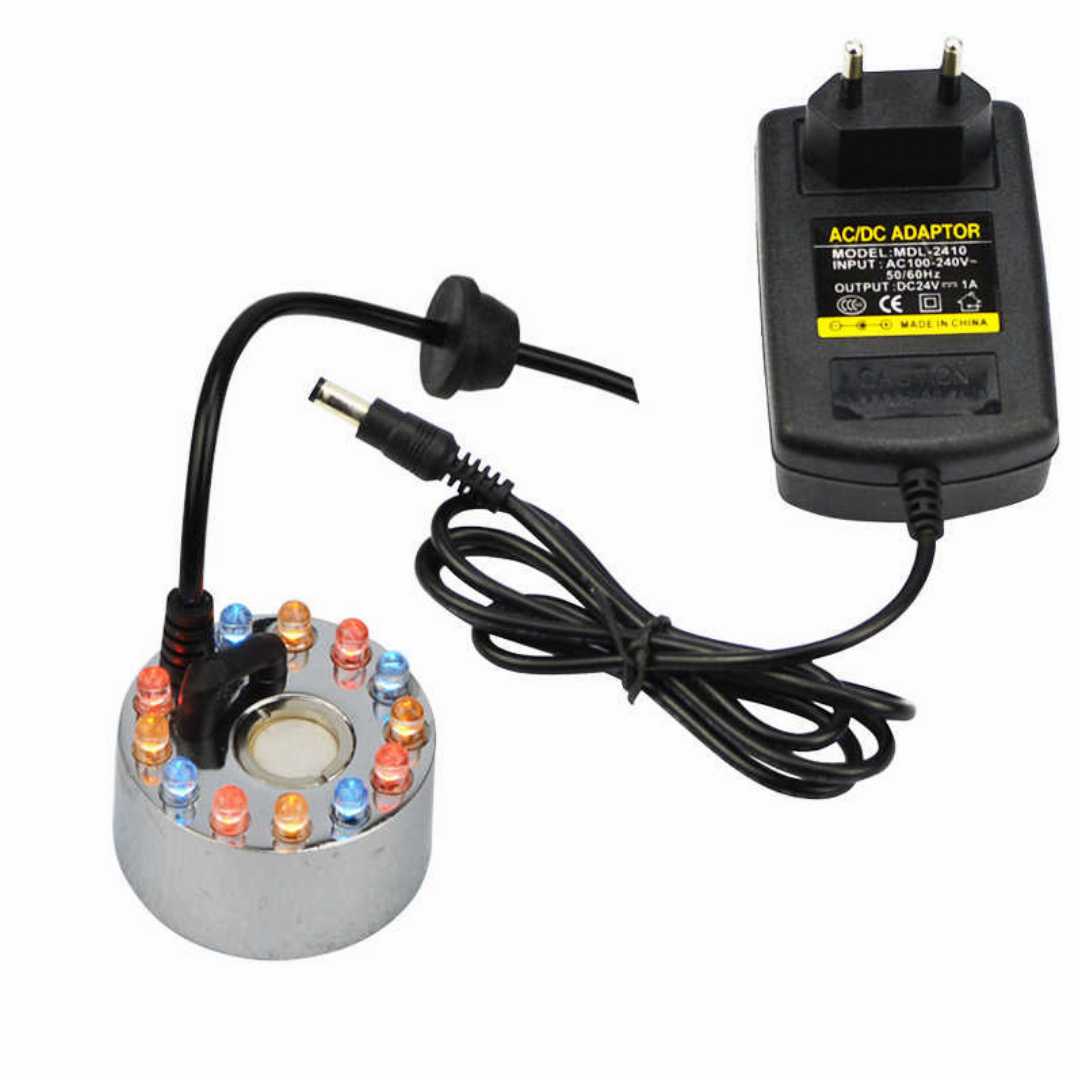 Ultrasonic,Humidifiersr,Mist,Maker,Fogger,SS,Body,12,LED,Water,Fountain,Pond,Air,Humidifier,For,Egg,Incubator