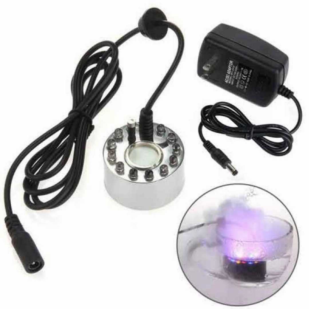 Ultrasonic,Humidifiersr,Mist,Maker,Fogger,SS,Body,12,LED,Water,Fountain,Pond,Air,Humidifier,For,Egg,Incubator
