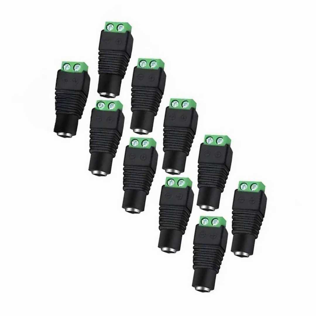 5,Pieces,DC,12V,Adapter,Connector,Female,Socket,Power,Plug