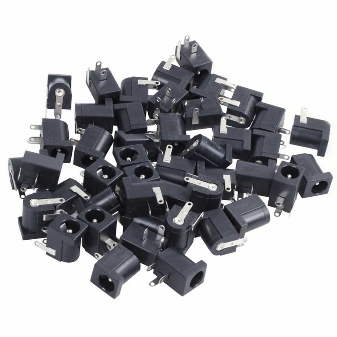 DC,Male,Jack,Power,Connector,Plug,and,DC,Female,Socket,With,Nut,-,5,Pair
