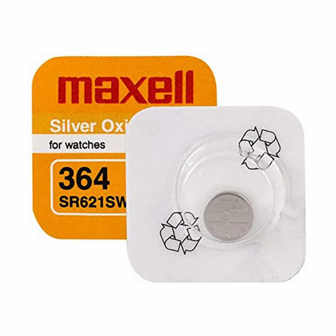 Maxell,SR621SW,/,364,1.55V,Silver,Oxide,Button,Cell,Watch,Battery,|,High,Quality,Coin,Cell,for,Watches,,Calculators,&,Precision,Electronics,-,1Piece