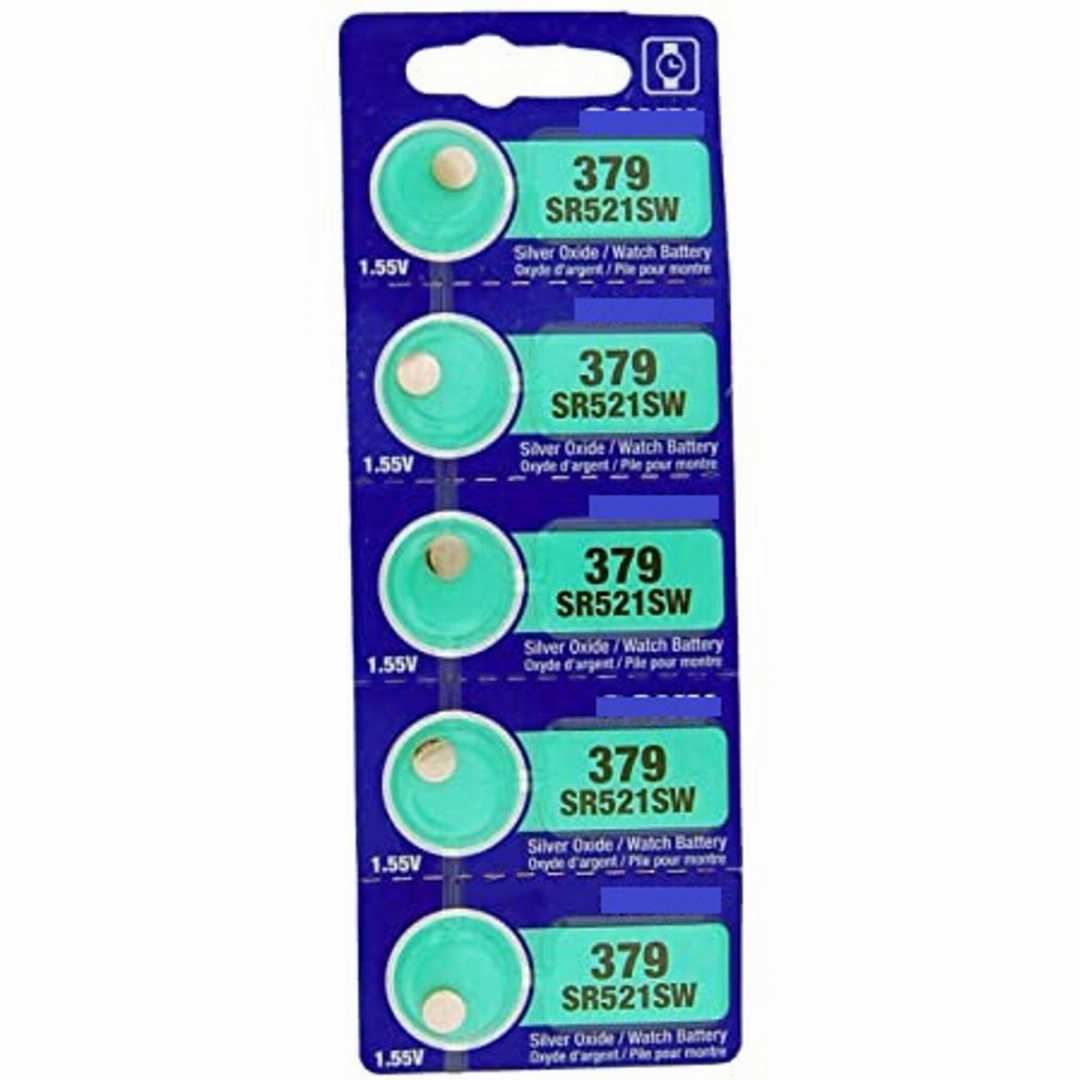 SR521SW,/,379,1.55V,Silver,Oxide,Button,Cell,Watch,Battery,-,Mercury,Free,Coin,Cell,-,5Pcs