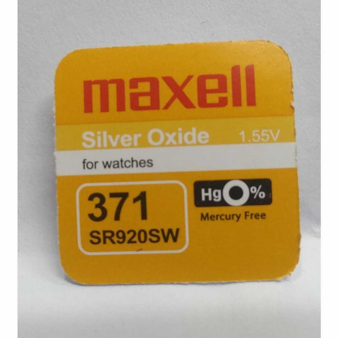 Maxell,SR920SW,/,371,1.55V,Silver,Oxide,Button,Cell,Battery,For,Watch,Battery,1Piece