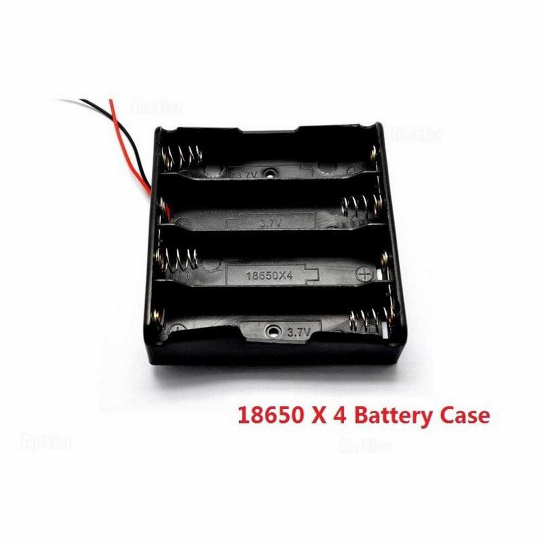 18650,Battery,Holder,Case,4,Cell,with,Wire