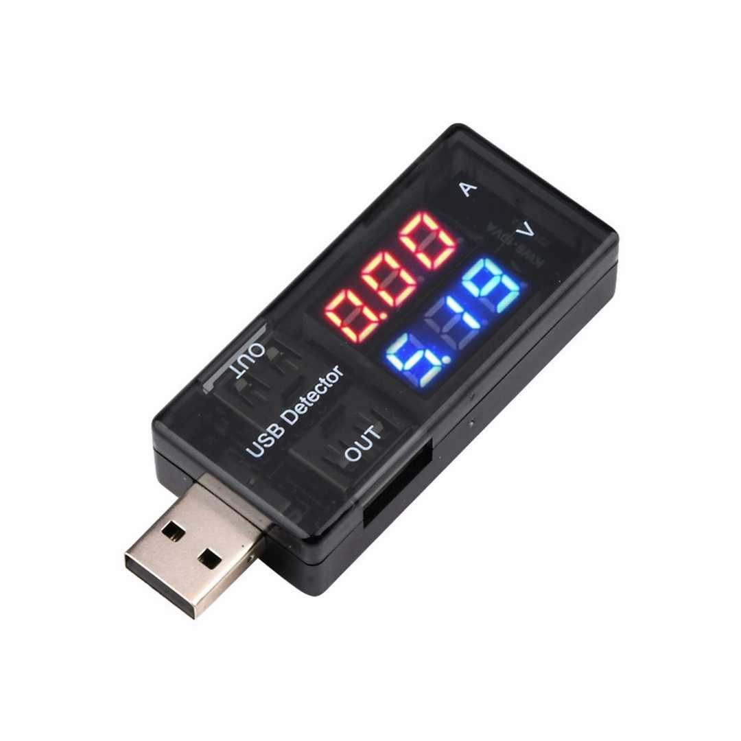 USB,current,and,voltage,detector,tester,USB,meter,voltage,meter,tester,double,table,display,voltage,monitor