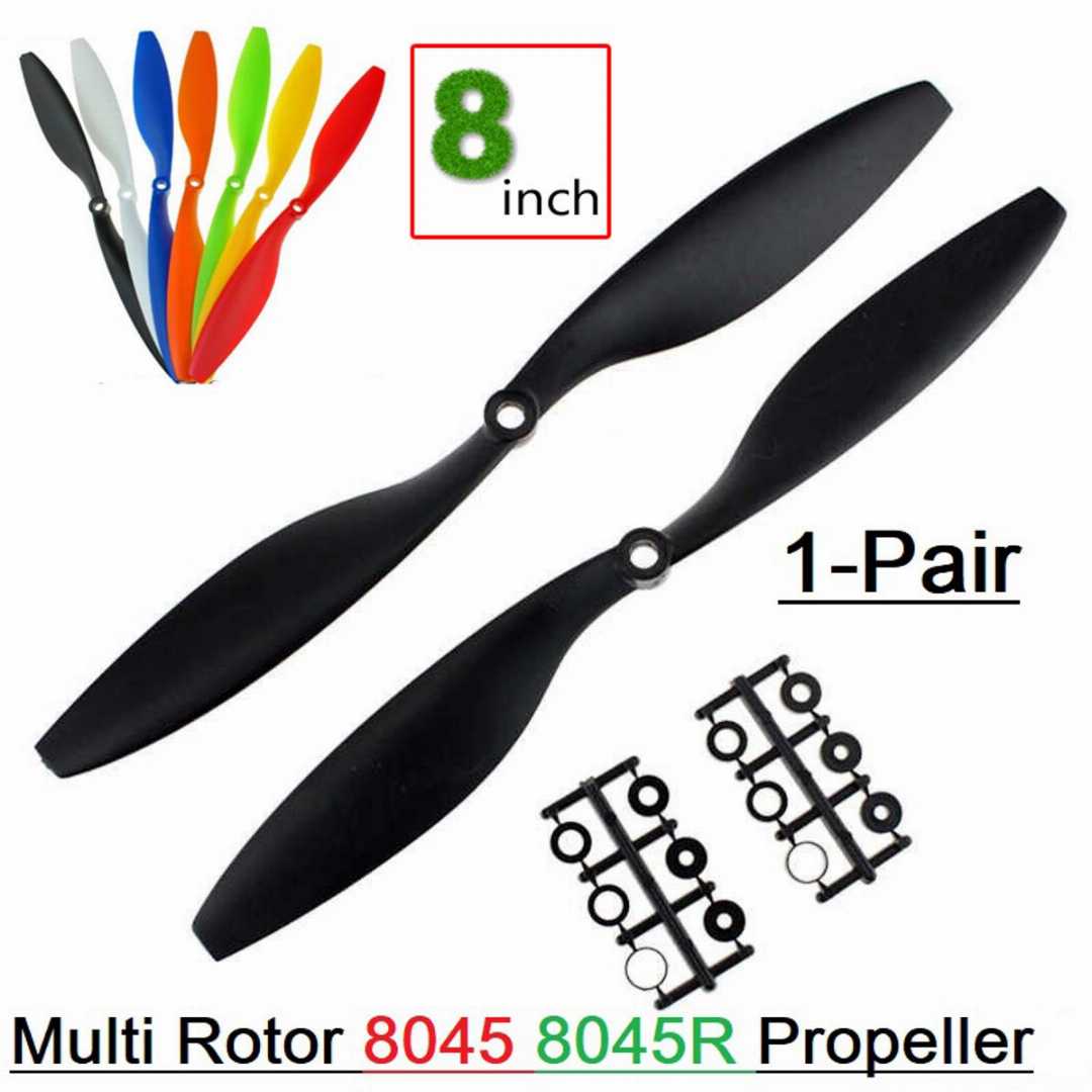 8045,8,Inch,Nylon,Propeller,Multicolor-1pair