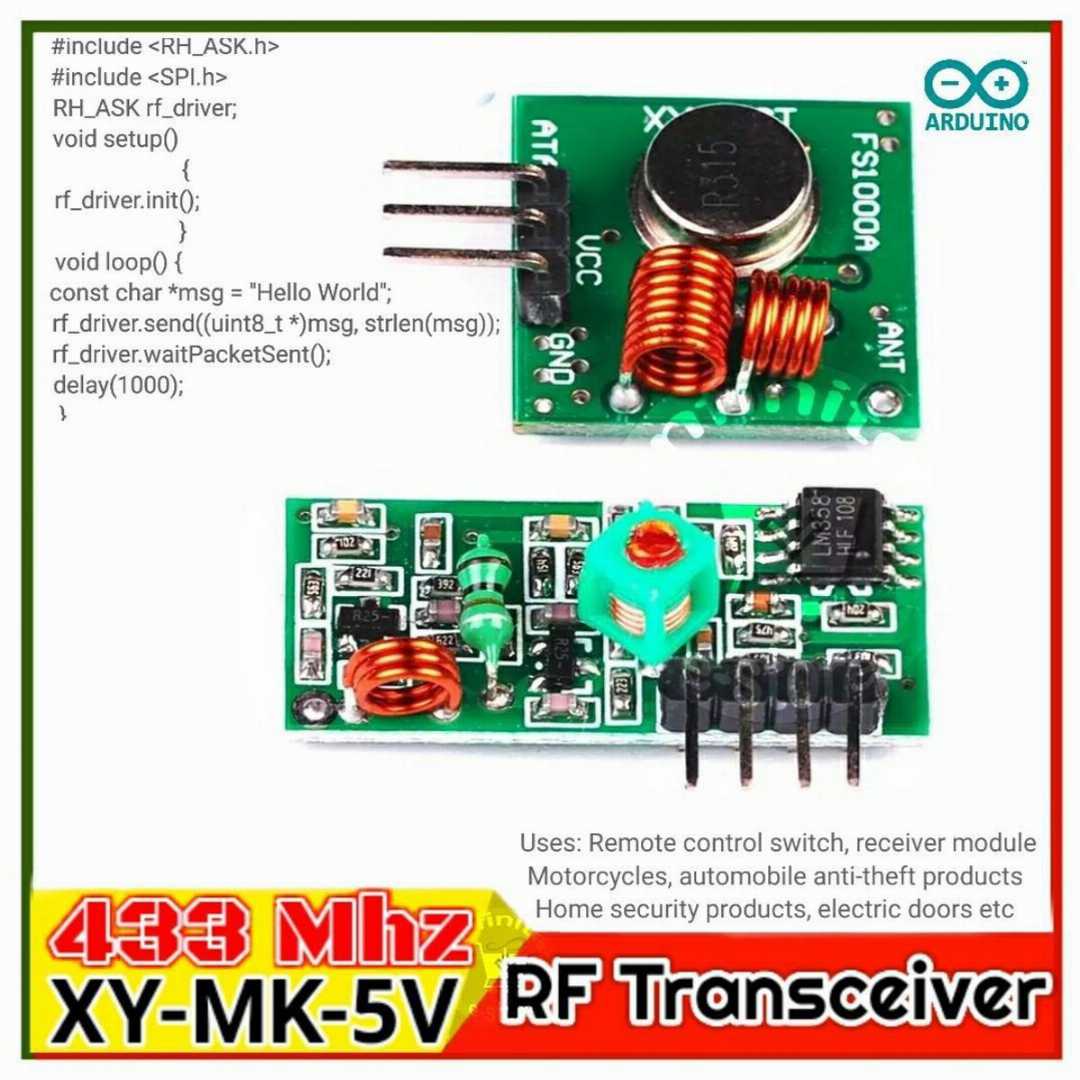 433Mhz,Rf,Decoder,Transmitter,With,Receiver,Module,Kit,For,Arduino,Arm,Mcu,Wireless
