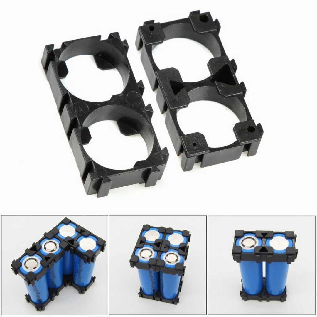 4Pcs-,1,CELL,Battery,Holder,18650,Lithium,Battery,Holder,Plastic,Bracket,Battery,Pack,18.4mm,Hole,Cylindrical,Battery,Case,Holder,Spot,Welding,18650,Spacer