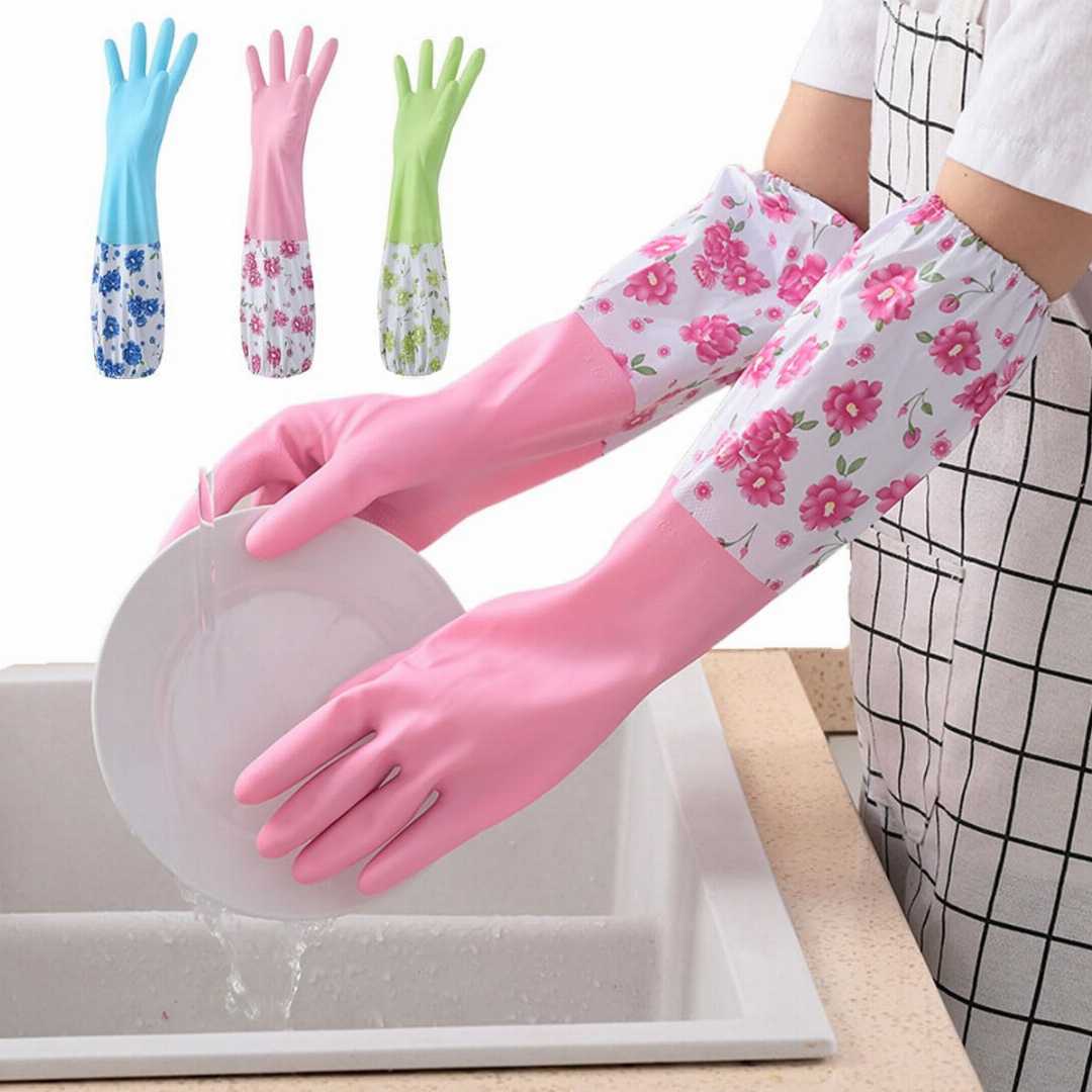 Hand,Gloves,Waterproof,Kitchen,Long,Sleeves,–,Reusable,&,Comfortable,Premium,Utility,Gloves,with,Soft,Inner,Lining,,Durable,Grip,and,Stylish,Long,Protective,Sleeves,for,Dishwashing,&,Cleaning