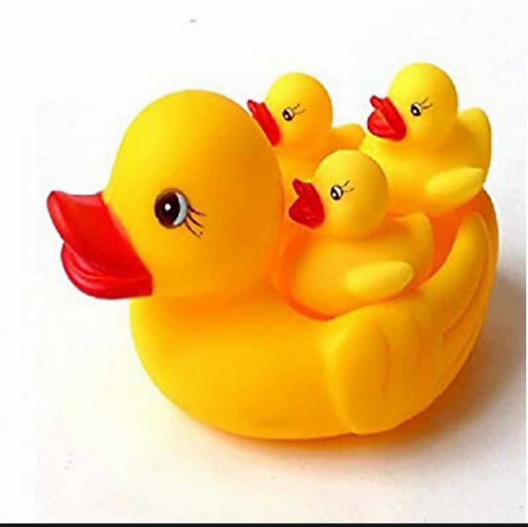 Exclusive,Duck,Bath,Toy,for,Baby-,Soft,Toys-4,Pcs,set