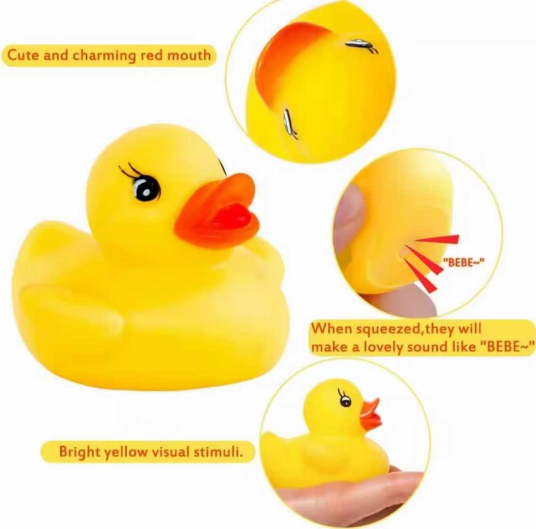 Exclusive,Duck,Bath,Toy,for,Baby-,Soft,Toys-4,Pcs,set