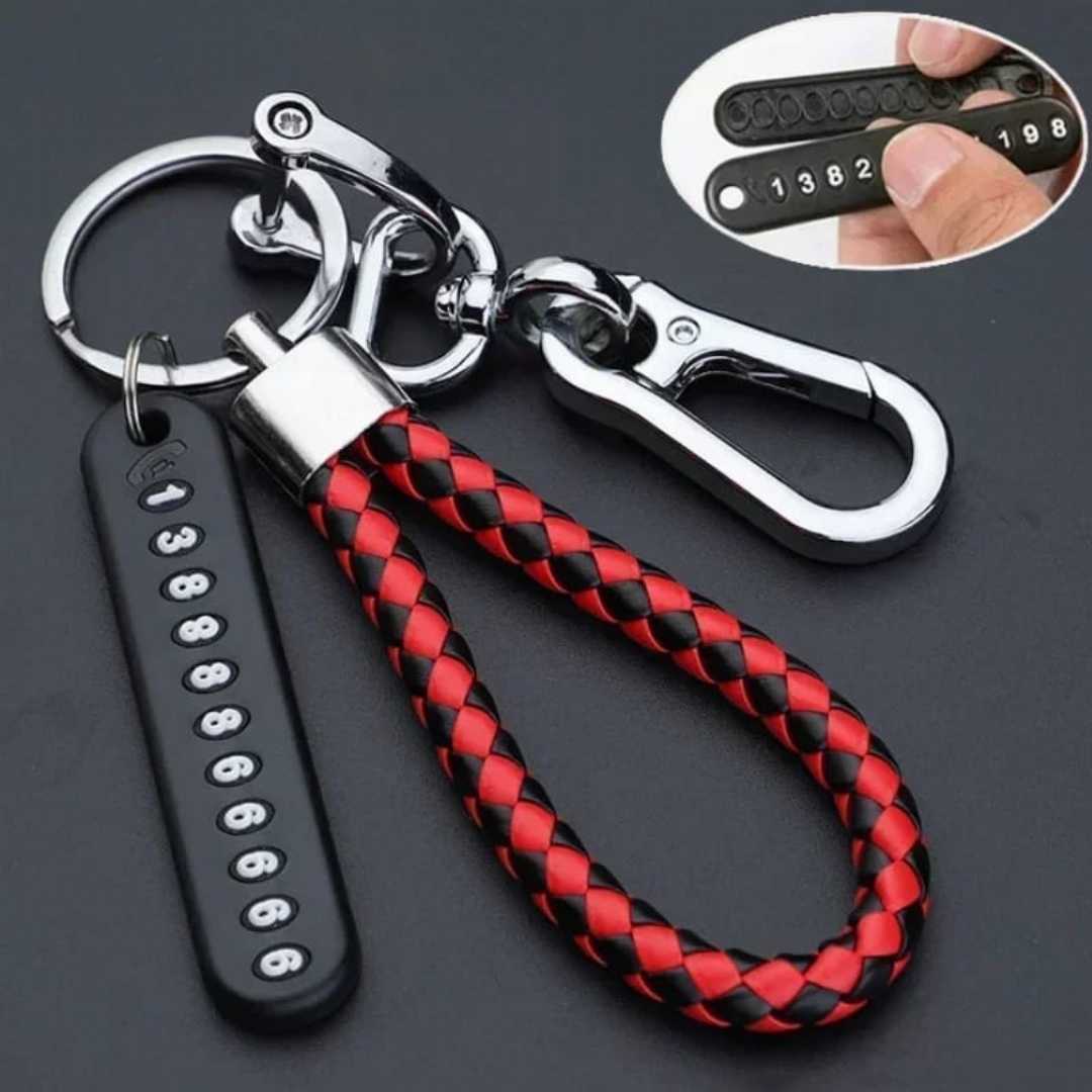 Anti-Lost,Car,Key,Pendant,Split,Rings,Keychain,Phone,Number,Keyring,Auto,Vehicle,Key,Chain,Car,Accessories