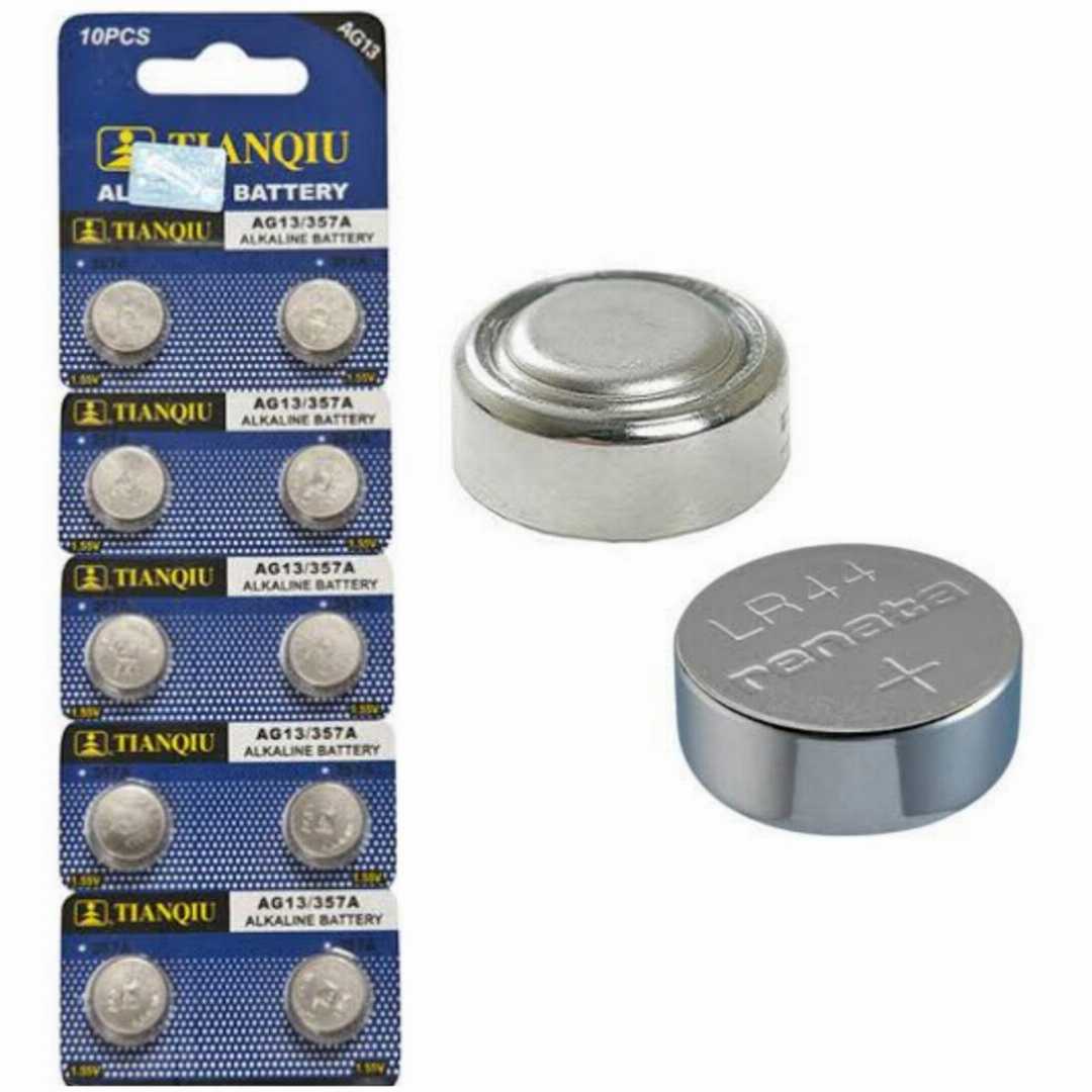LR44,1.5V,AG13,Button,Cell,Alkaline,Top,Power,Battery,(10Pcs)