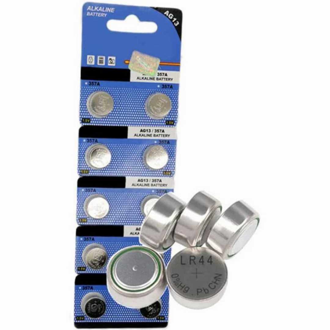 LR44,1.5V,AG13,Button,Cell,Alkaline,Top,Power,Battery,(10Pcs)