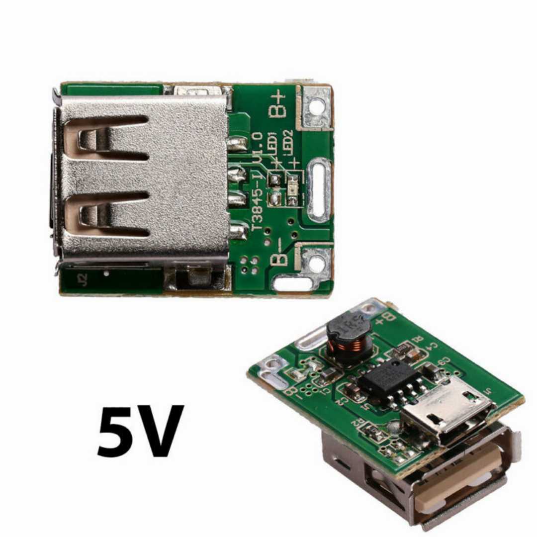 Power,Bank,Circuit,of,DIY,5V,1A,18650,Lithium,Battery,Charger,Step,Up,Protection,Board,Modul,USB