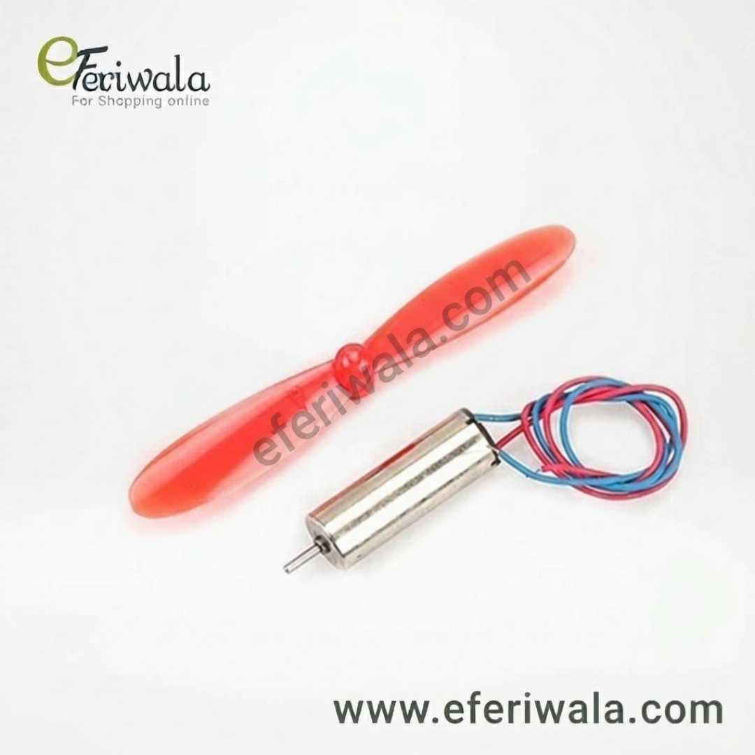 Mini,Coreless,Motor,with,Propeller,Blades,for,RC,Aeroplane,Helicopter