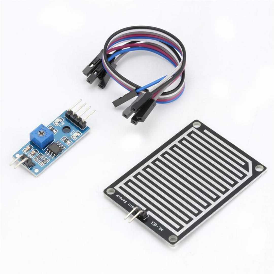 Raindrop,Sensor,Module,Water,Detection,Board,Kit,-,Weather,Humidity,Detection,Module,with,Control,Board,for,Arduino