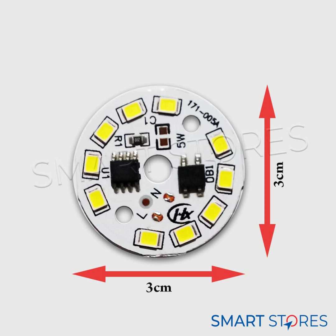 AC,220V,LED,lamp,plate,5W,round,driverless,Smart,IC,bulb,lamp,For,DIY,White,LED,Floodlight,Spotlight,(1pcs)