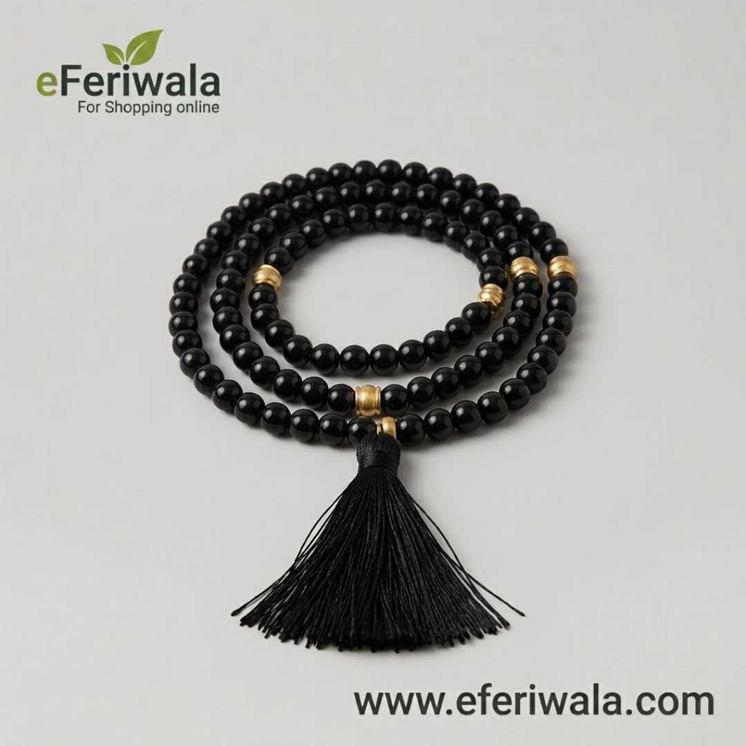 Premium,High,Quality,Shiny,Black,Tasbih,(100,Beads)