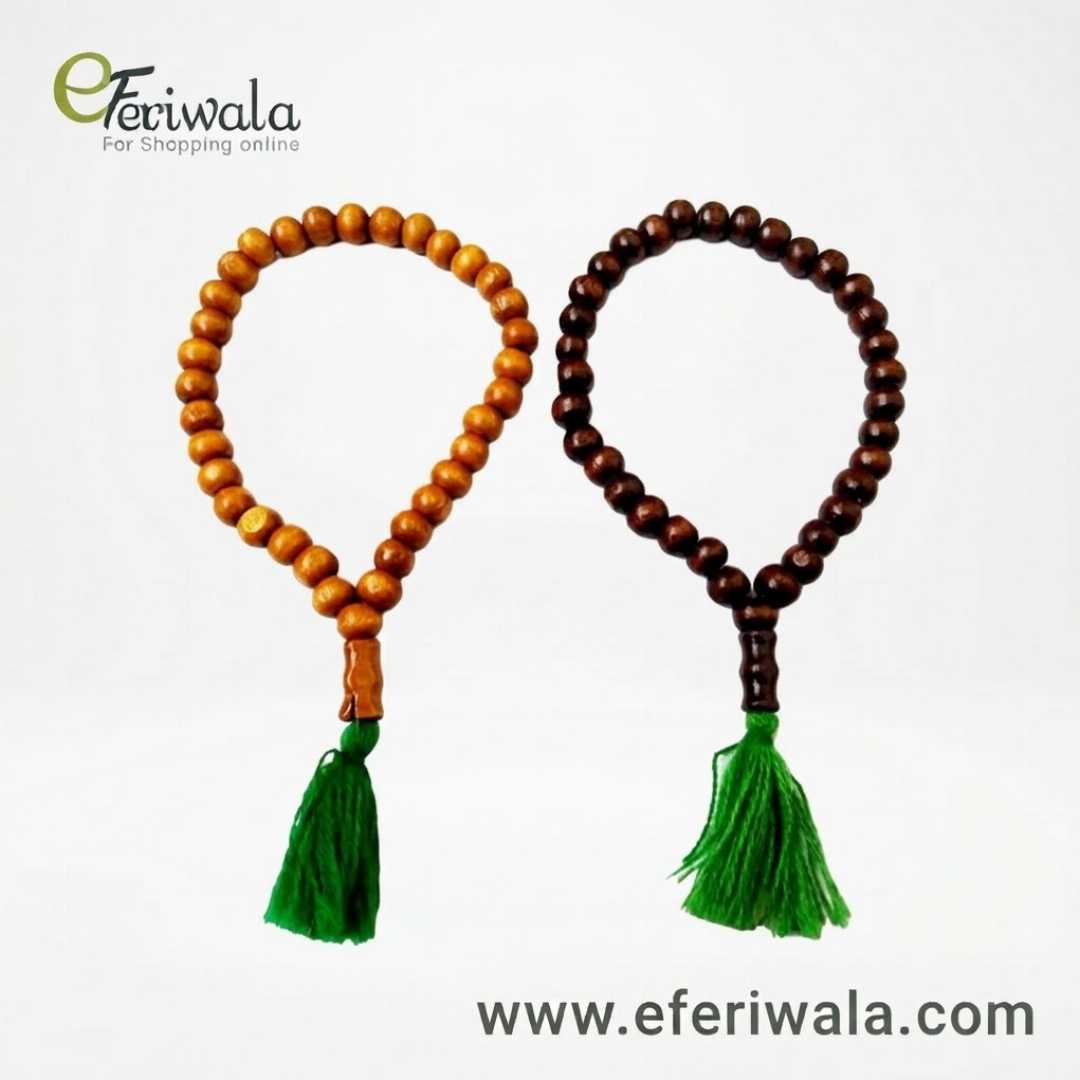 2,PCS,Wooden,Tasbih,,Tosbi,(33,Balls)