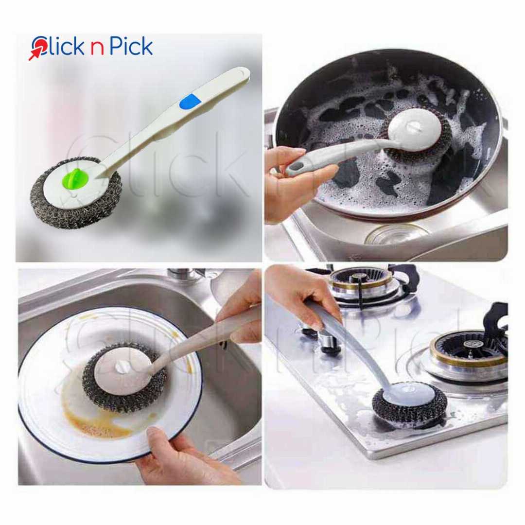 Dishwashing,Scrubber,Brush,with,long,handle,for,Kitchen