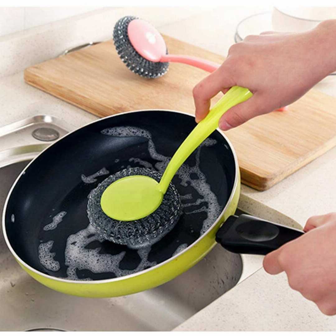 Dishwashing,Scrubber,Brush,with,long,handle,for,Kitchen