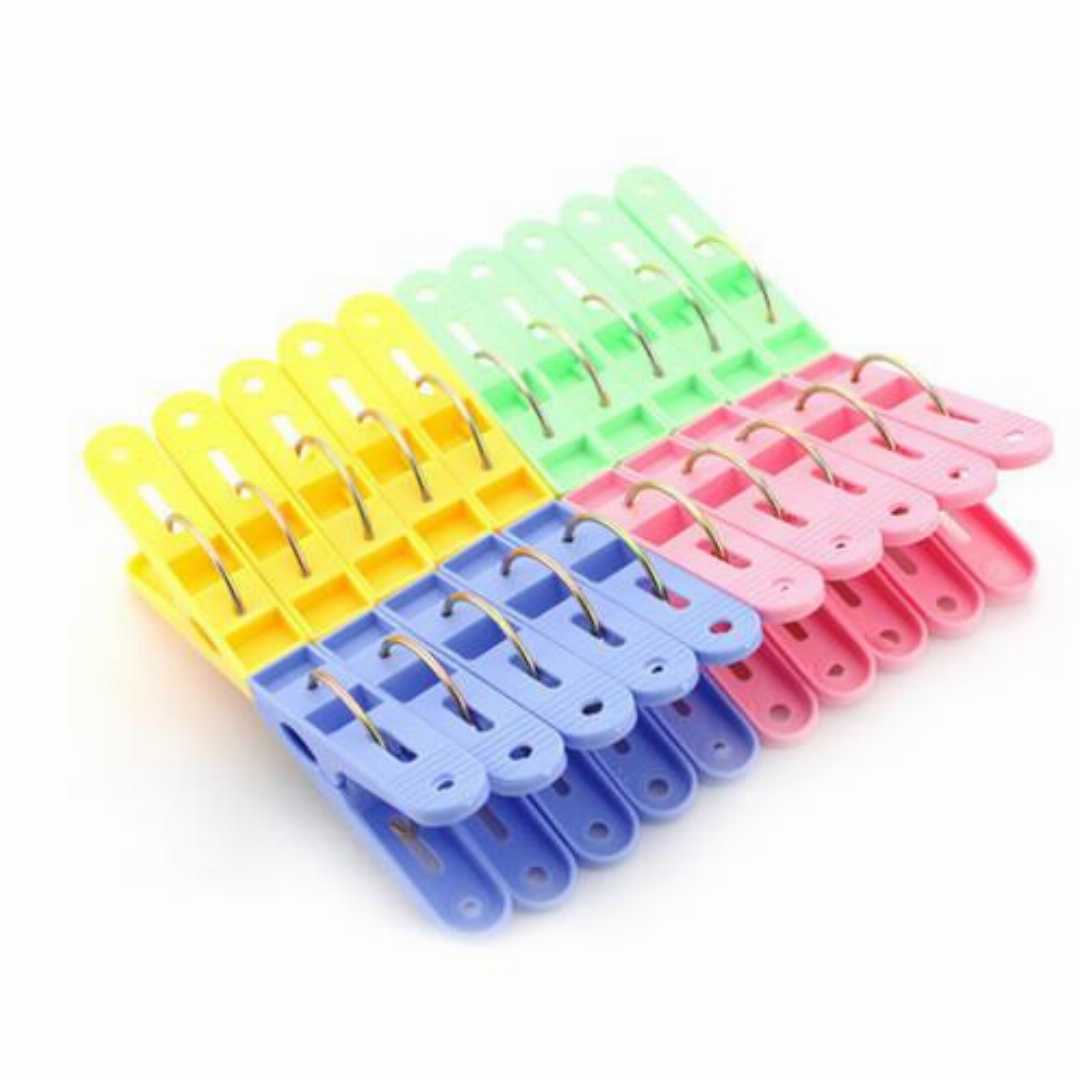Multicolor,Plastic,Cloth,Clip,(20pieces-Standard,Size)