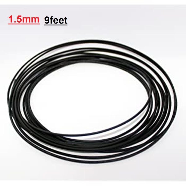 Heat Shrink Tube 1.5mm Black 3 Gauge